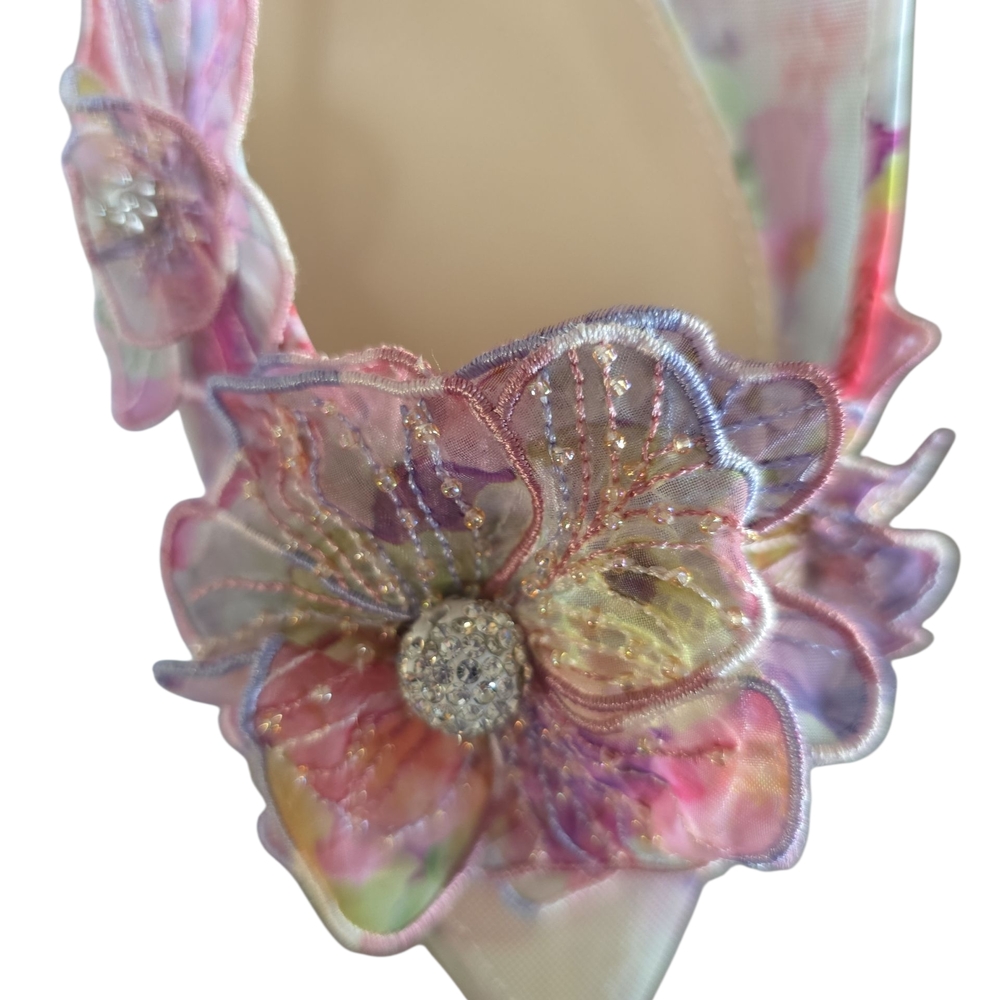 Betsey Johnson Floral Women's Heels - Multicolor - Picture 5 of 6